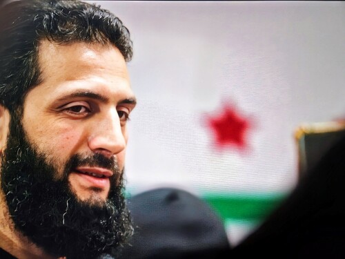 Even as Syrian President Ahmed Sharaa is fêted at the U.N. General Assembly in New York, Syria remains divided, with the Sunni Islamist central government unable to reconcile or provide security and exclusive governance to the country’s large non-Sunni and non-Arab minorities; in New York City on September 26, 2025.