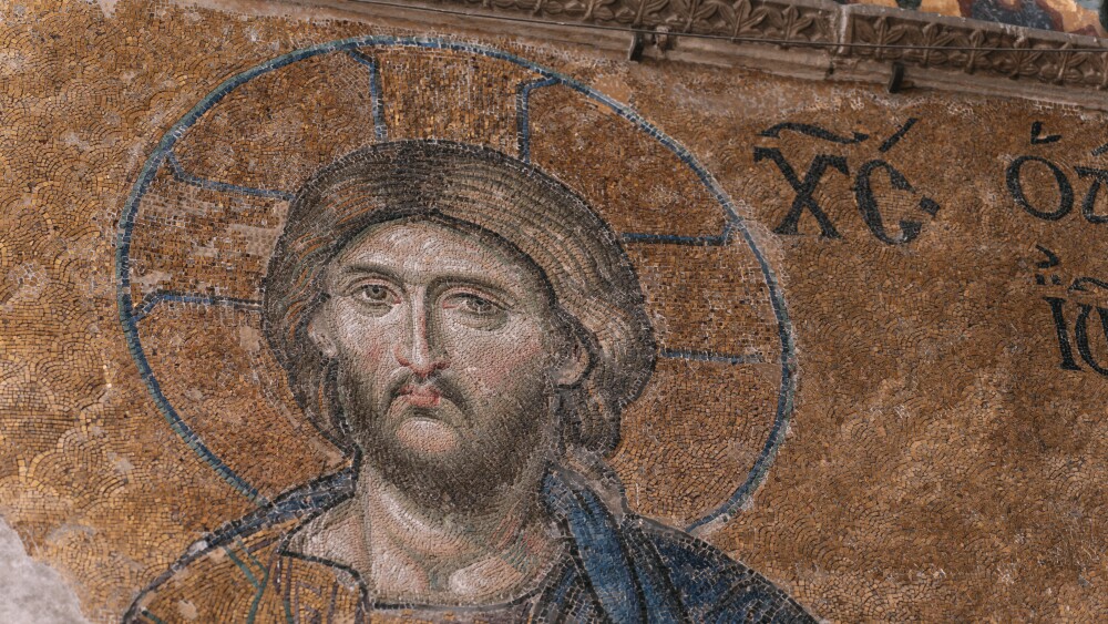 The "Christ Pantocrator" mosaic in Hagia Sophia dates to the thirteenth century.