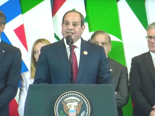 Egypt’s newly announced religious and state policy “reforms” ensure that the already marginalized Copts are set to see their long-standing vulnerability deepen. Egyptian President Abdel Fattah el-Sisi delivers speech at the Middle East Peace Summit; Sharm El-Sheikh, Egypt, October 13, 2025.