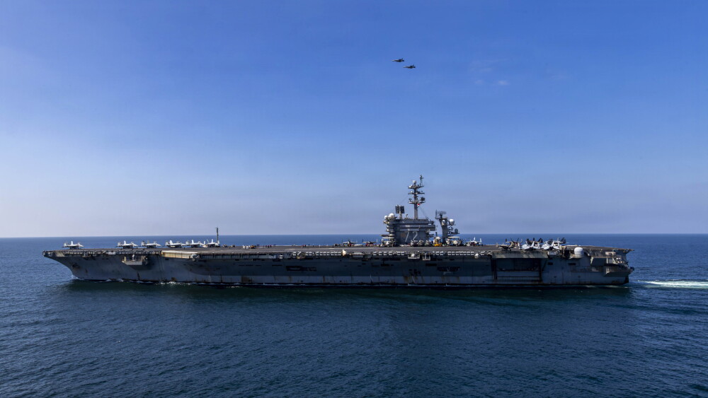 Nimitz-class aircraft carrier USS Abraham Lincoln (CVN 72) sails in support of Operation Epic Fury, March 3, 2026. Image: U.S. Navy photo