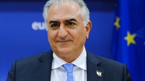 Reza Pahlavi, the oldest son of Mohammad Reza Pahlavi, the last Shah of Iran, in a 2023 file photo.