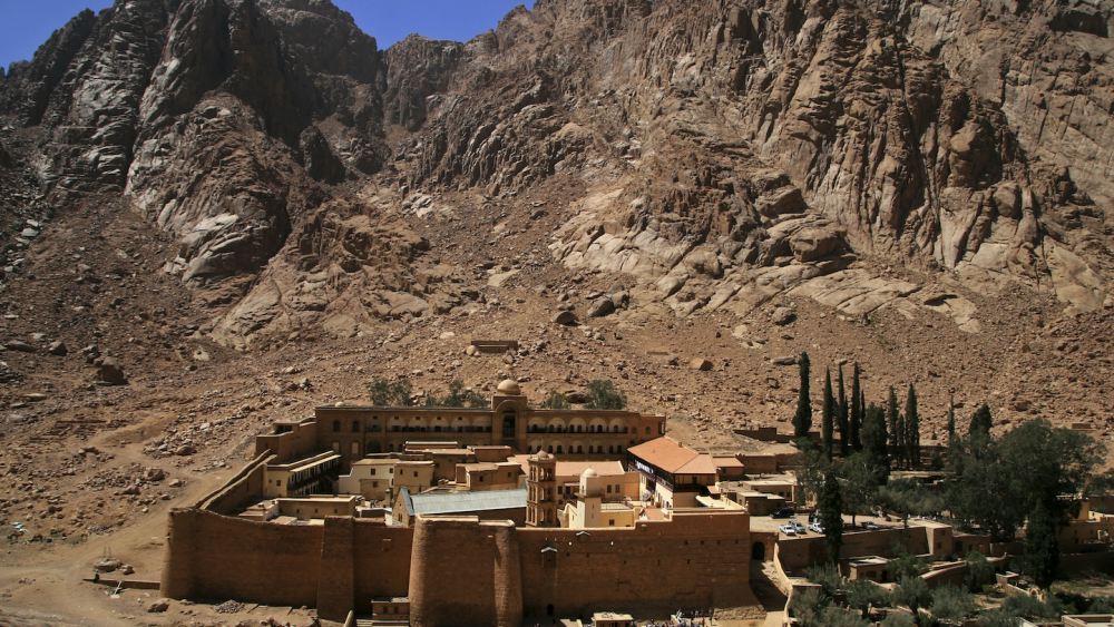 Built by Emperor Justinian I around 550 AD, Saint Catherine’s Greek Orthodox monastery has stood for nearly 1,500 years—making it the oldest continuously functioning Christian monastery in the world, nestled right at the foot of Mt. Sinai.