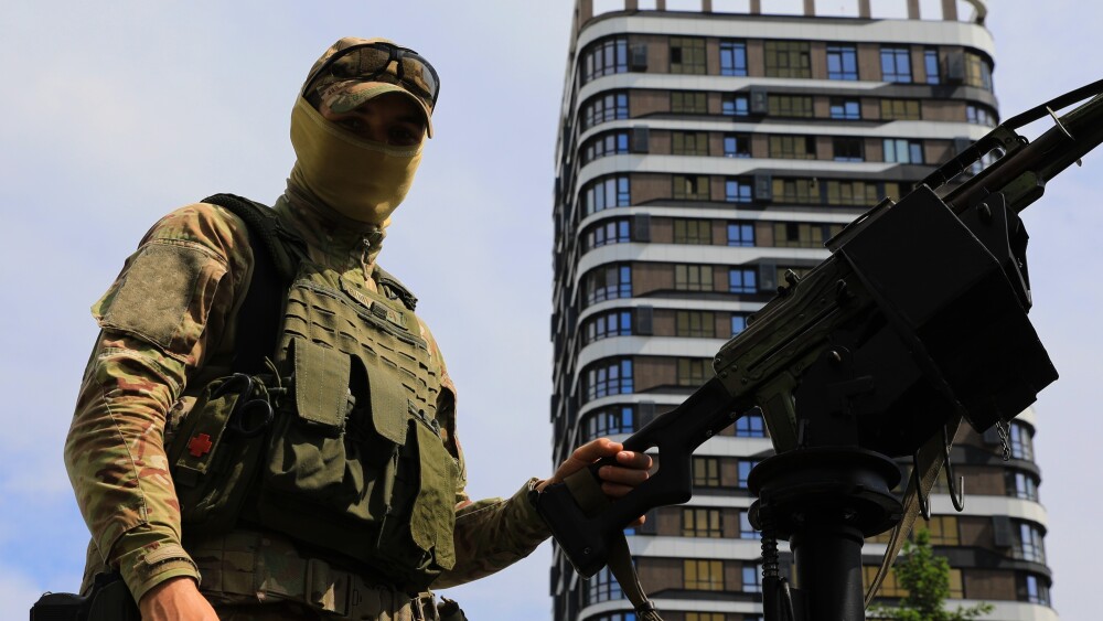 An Iranian soldier on June 17, 2025, during the 12-day war with Israel.