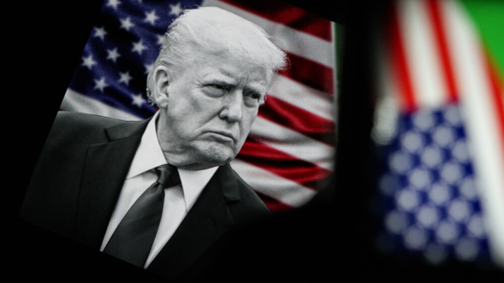 A photo illustration of President Donald Trump.