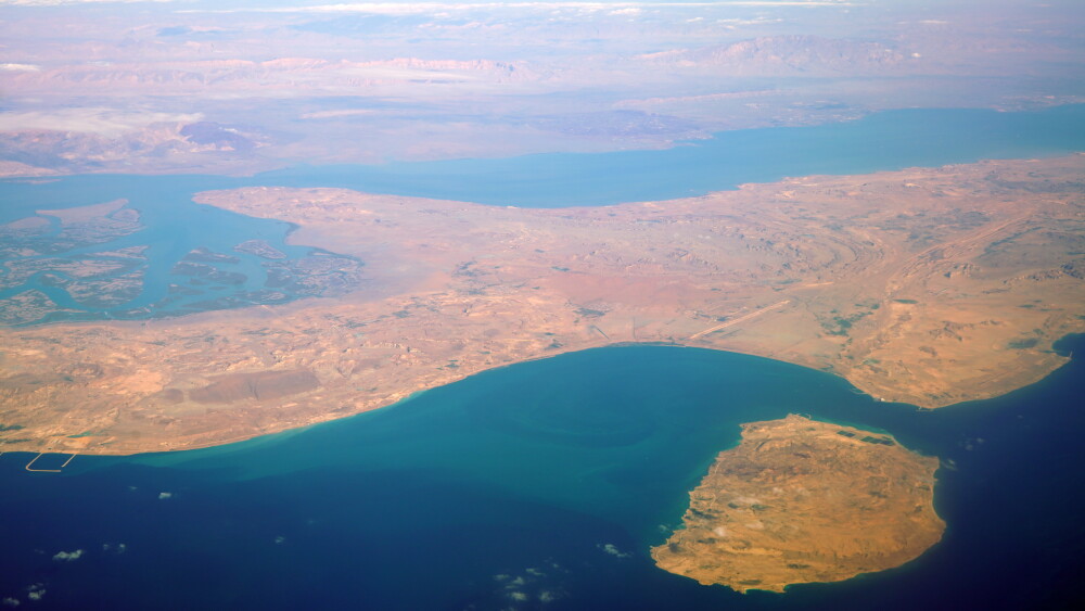 An aerial view of Qeshm Island.