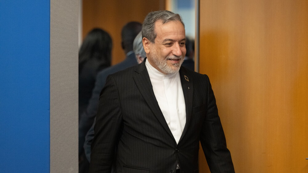 Iran's Foreign Minister Abbas Araghchi at the United Nations in New York in September 2026.