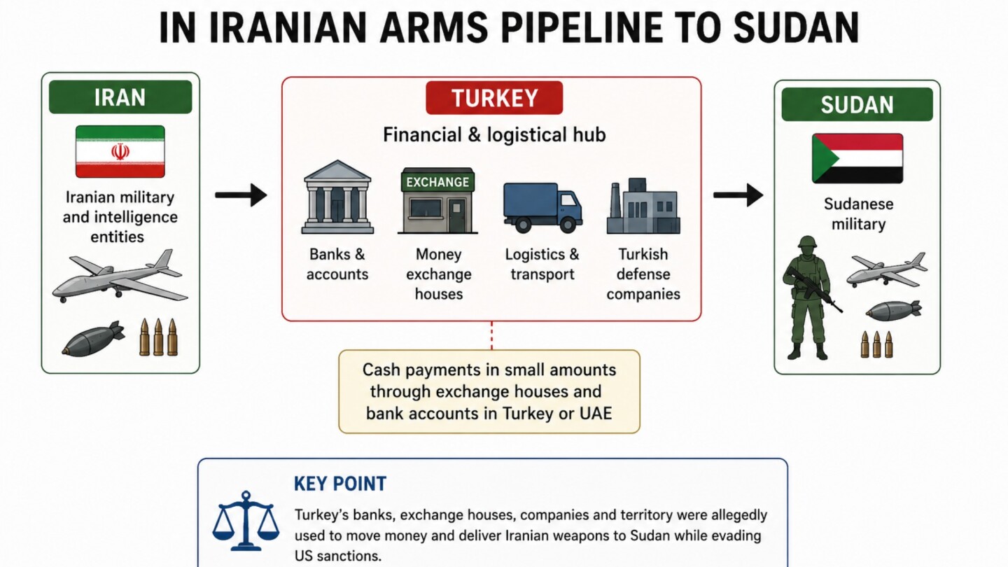 U.S. Indictment Reveals Turkey’s Role as Central Node in Secret Iranian Arms Route to Sudan U.S. Indictment Reveals Turkey’s Role as Central Node in Secret Iranian Arms Route to Sudan