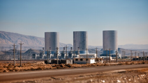 A power station in Shiraz, Iran.