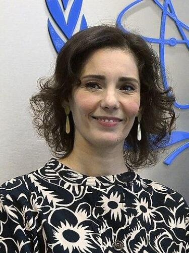 Hadja Lahbib, Belgian Foreign Minister (Photo by IAEA Imagebank via Wikipedia.)