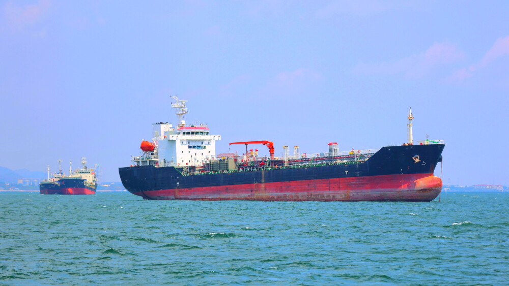 Tankers off the coast of Iran in the Strait of Hormuz; March 17, 2026.