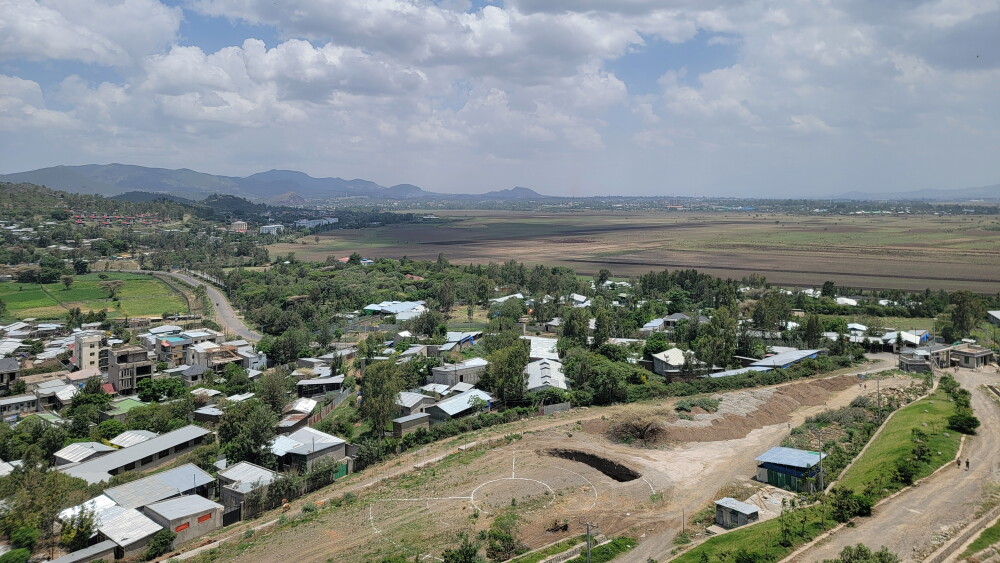 The city of Bishoftu, in central Ethiopia, houses the primary airbase of the Ethiopian Air Force.
