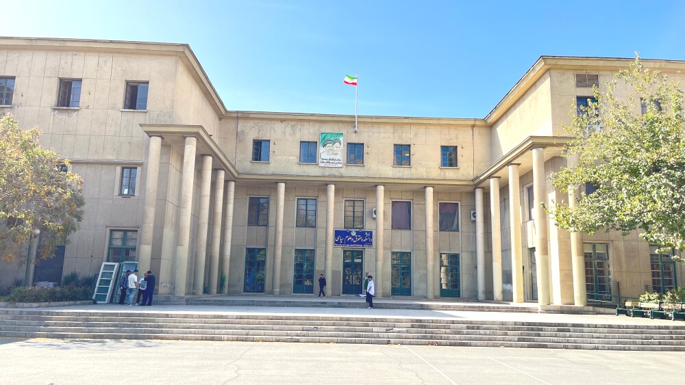 The regime understands that the university is not simply a physical space, but a social infrastructure built on networks, trust, and shared political language. A dorm isn’t just a building; it’s a vibrant community where information circulates rapidly, enabling collective action. Image: The main building and campus grounds of Tehran University; October 25, 2025.