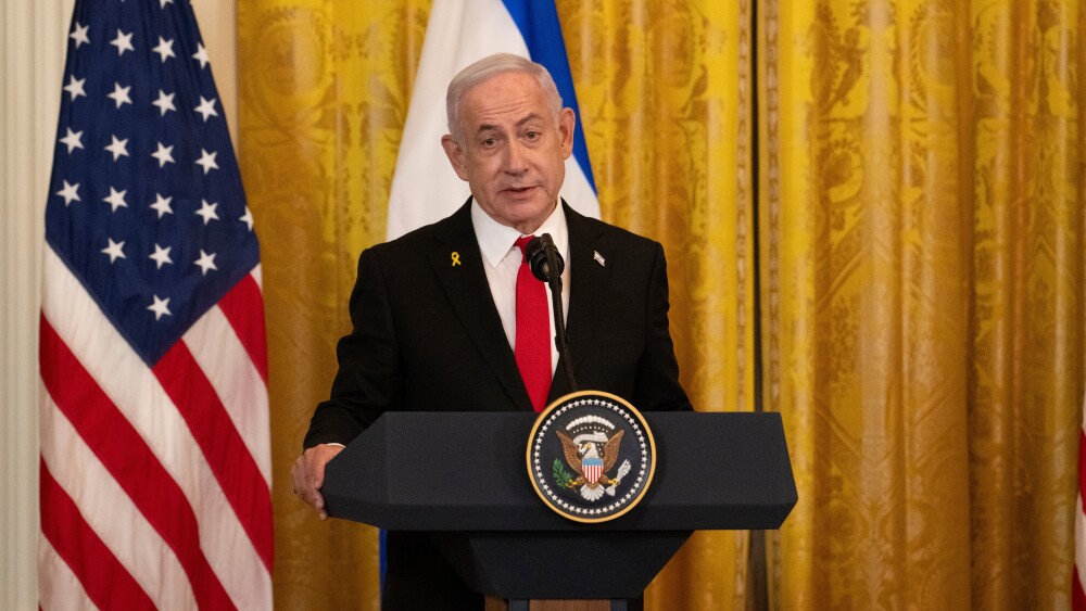 The central, stated aim of Israel’s ground offensive in Gaza was the destruction of the Hamas governing authority in Gaza. Israeli Prime Minister Benjamin Netanyahu at a White House news conference held with President Donald Trump; Feb. 4, 2025.
