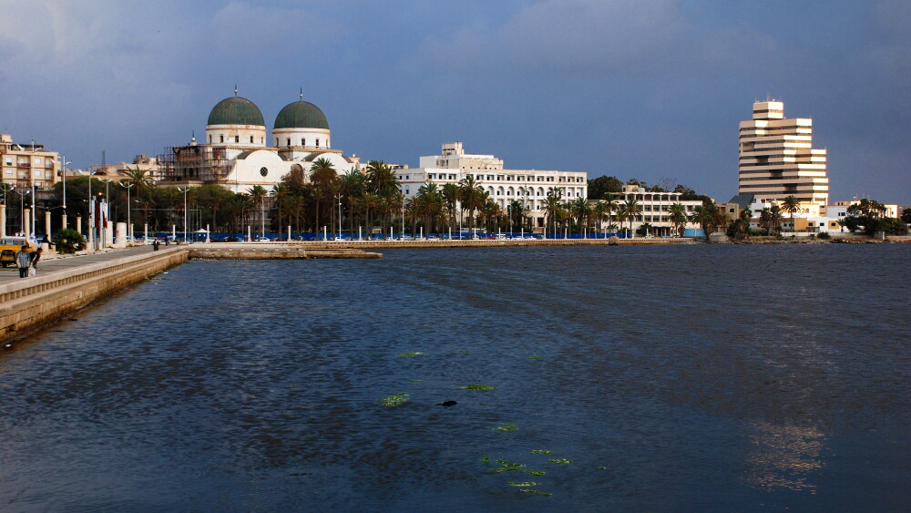 The port of Benghazi, Libya.