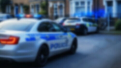 Jews were run over by a car and then stabbed outside a synagogue in Manchester, the English city of Alan Turing, the mathematical genius (for the less informed, the city of football). Manchester October 2, 2025, synagogue terror attack; privacy blur background, Bokeh template.
