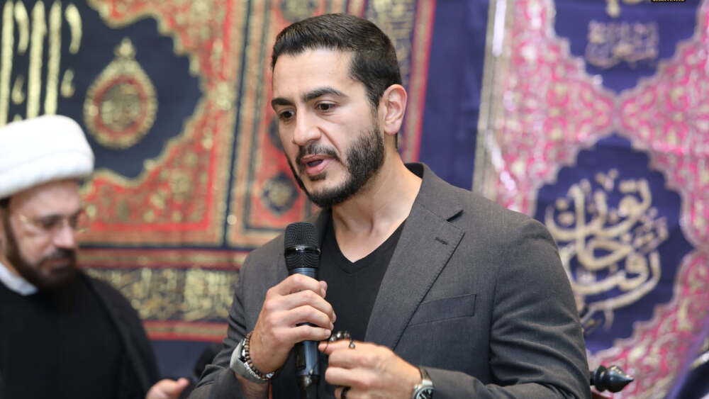 Imam Elahi and Abdul El-Sayed at Islamic House of Wisdom in June 2026