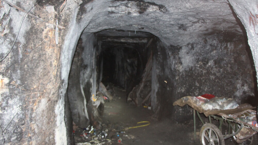 The entrance to a Hezbollah tunnel in Yohmor al-Shaqif, Lebanon.