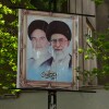 Grand Ayatollah Ruhollah Khomeini, left, and Iran's current Supreme Leader Ali Khamenei.