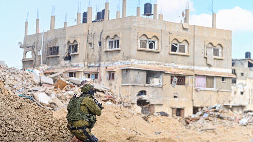 An Israel Defense Forces soldier in Gaza.