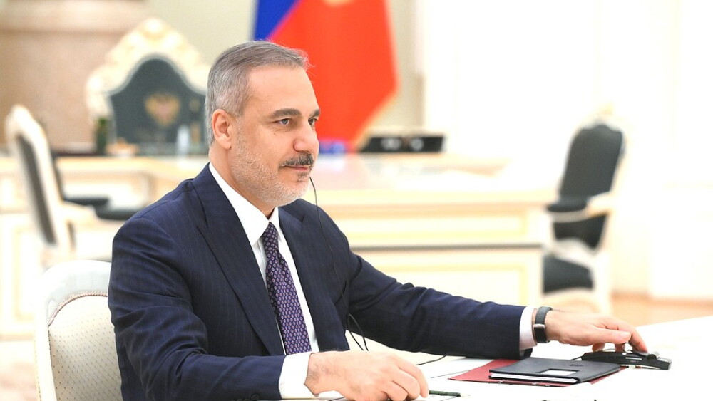 Turkish Foreign Minister Hakan Fidan in a 2025 visit to Russia.