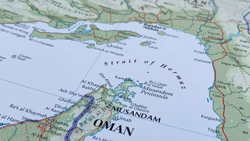 The Strait of Hormuz.