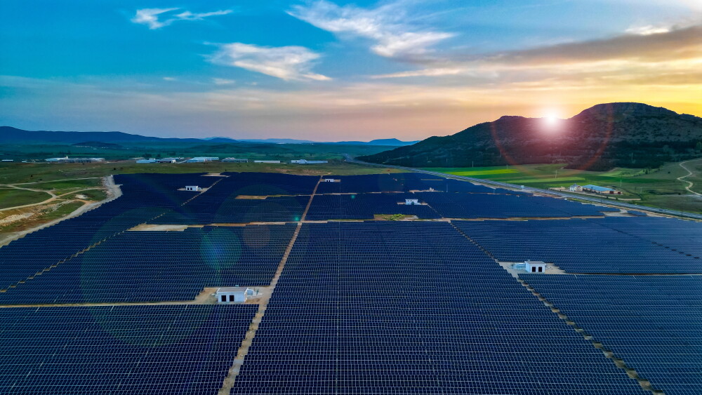 A massive solar farm in Turkey shows the country's expansive renewable energy sector.