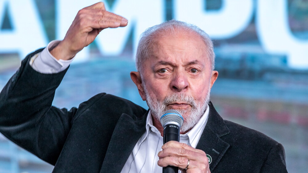 Luiz Inácio Lula da Silva speaks in Osasco, Brazil; July 5, 2022.