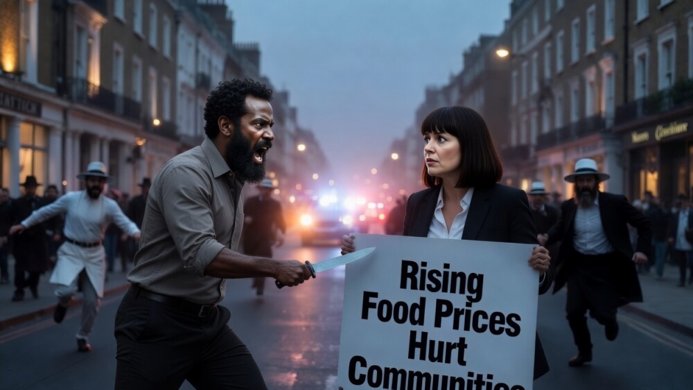 After a Somali-born man, previously referred to the UK’s anti-extremism program, Prevent, was charged with the attempted murder of two Jews in Golders Green, Green Party deputy leader Rachel Millward appeared on BBC Question Time and attributed the sharp rise in antisemitic violence in Britain to rising food prices.
