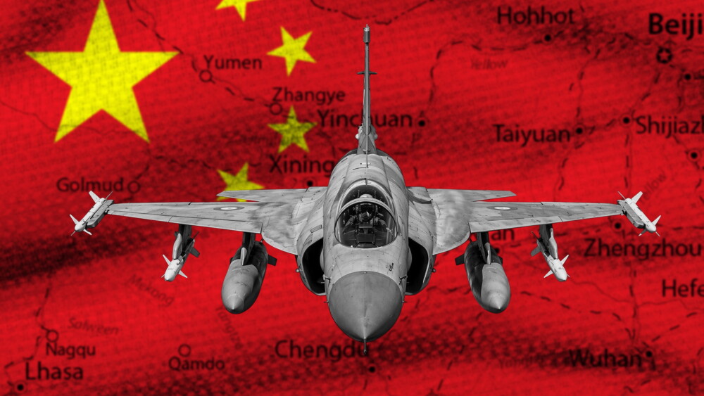 A Chinese JF-17 Thunder fighter Jet.
