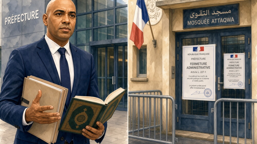 French officials ordered the six-month closure of the Attaqwa mosque in Aulnay-sous-Bois over the objections of attorney Rafik Chekkat, who argued leaders of the institution did not promote hatred but were merely quoting the Quran.
