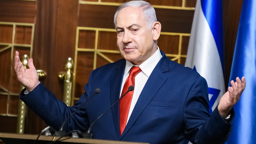 Israeli Prime Minister Benjamin Netanyahu and Ukrainian President Volodymyr Zelensky held separate meetings with U.S. President Donald Trump on the very same morning, but couldn’t manage a sit-down with each other. Image: Netanyahu during a visit to Kyiv, Ukraine, in August 2019.
