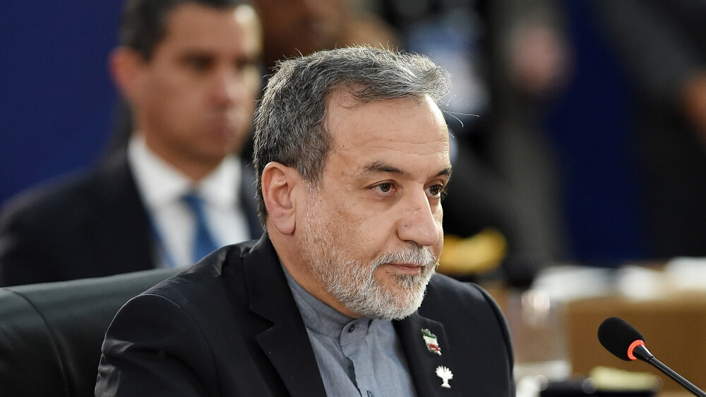 Iranian Foreign Minister Abbas Araghchi during a meeting at the BRICS 2025 plenary session in Rio de Janeiro, Brazil, July 6, 2025.