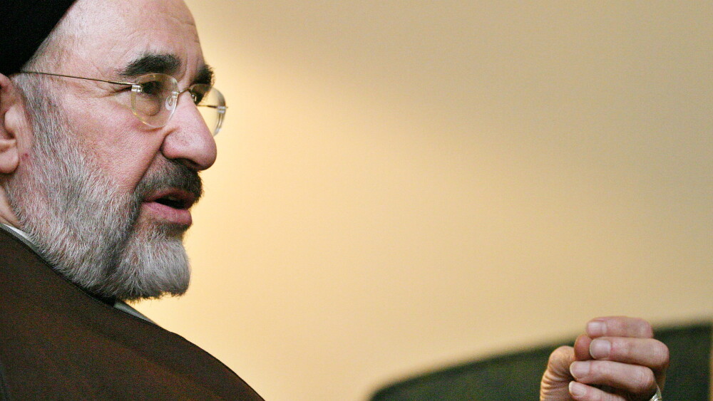 Former Iranian president Mohammad Khatami in a file photo.