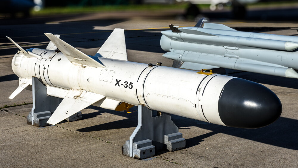 The Russian cruise missile Kh-35 is a subsonic anti-ship rocket.