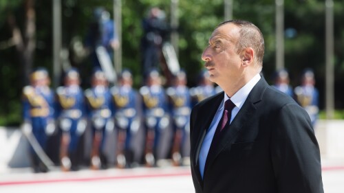 Azerbaijani President Ilham Aliyev in a file photo.