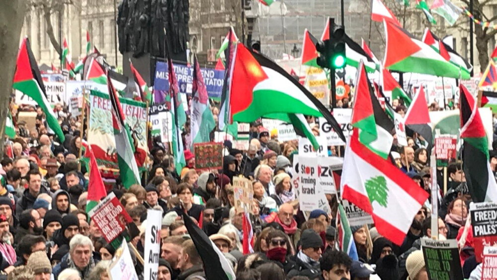Protesters at a January 20, 2025 rally in London demonize Israel, adding fervor and strength to the Islamist cause in the United Kingdom.