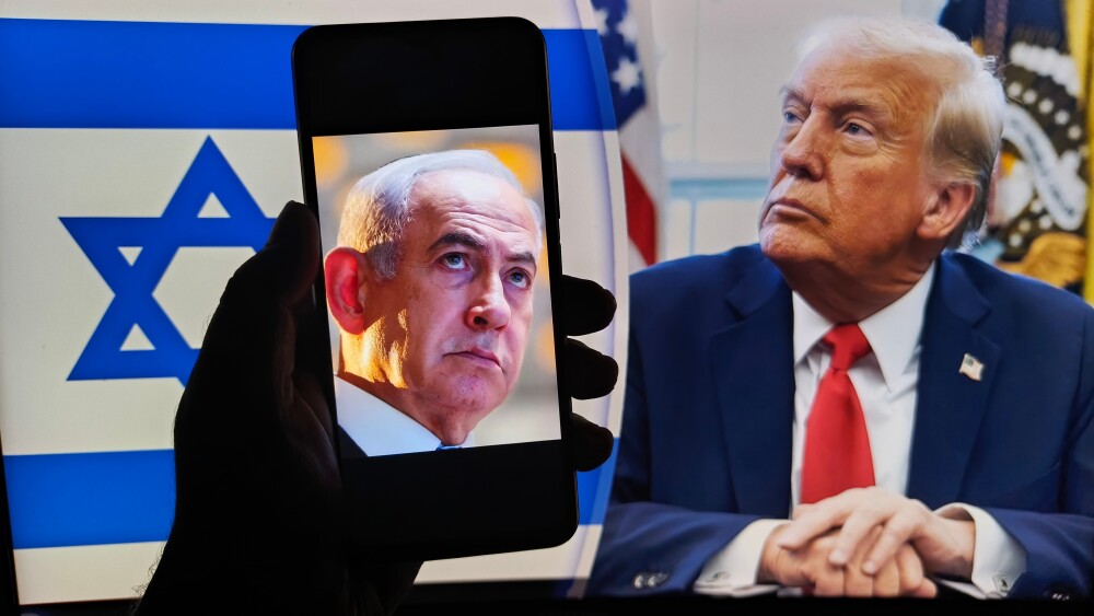 Israeli Prime Minister Benjamin Netanyahu and President Donald Trump.