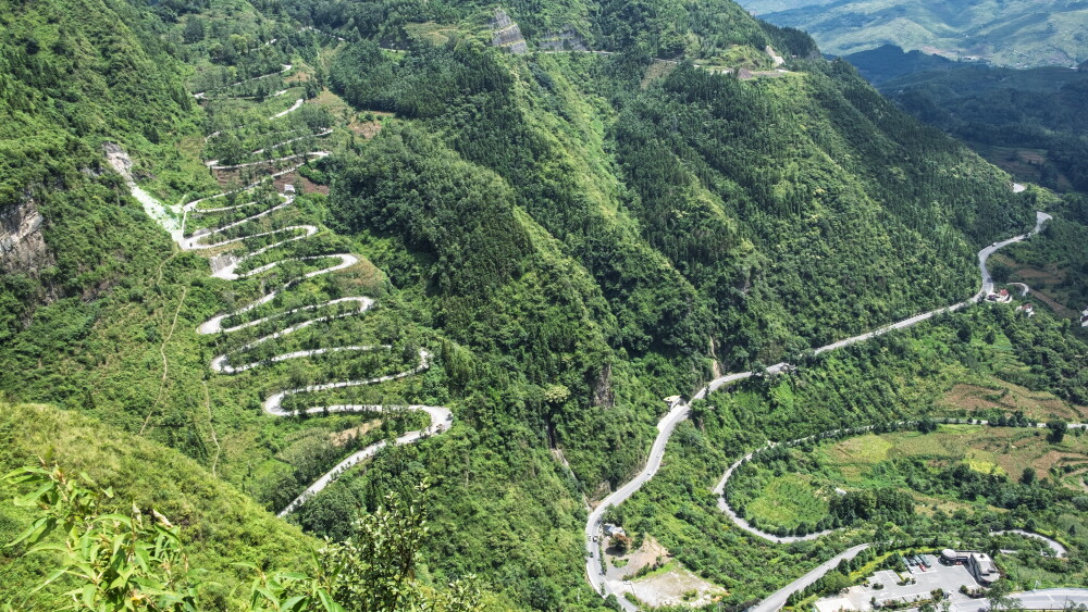 A section of Stilwell Road (Ledo Road), built from India to China during World War II.