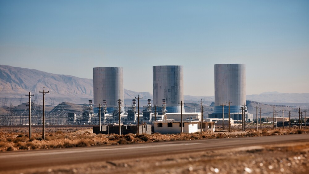 The Shiraz power station in Iran.
