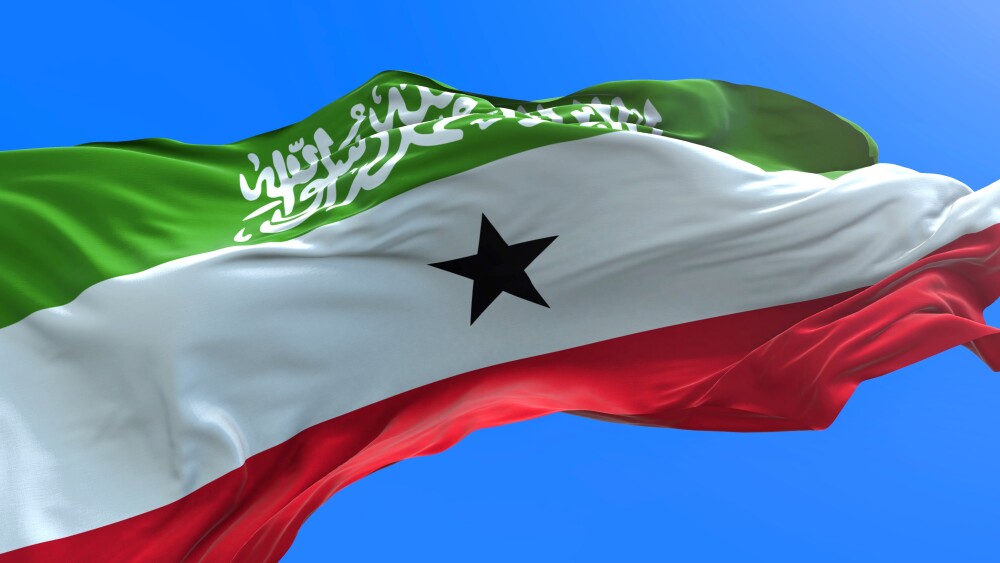 The flag of Somaliland, a pro-Western democracy.