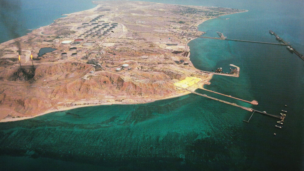 Kharg Island, off the coast of Iran, is vital to the country's oil export business.